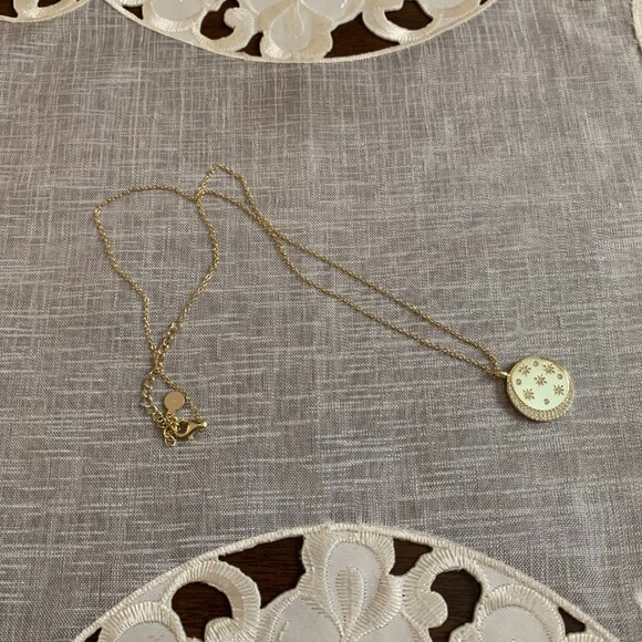 Gold Plated Silver and CZ Necklace - Picture 2 of 5
